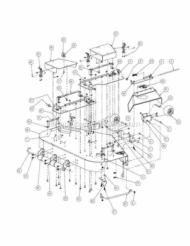 Fabricated Cutter Deck 48-Inch (Nov. 2003 & A Diagram and Parts List for M48-HN 53AB5E6V750-20-HP Cub Cadet Lawn Tractor